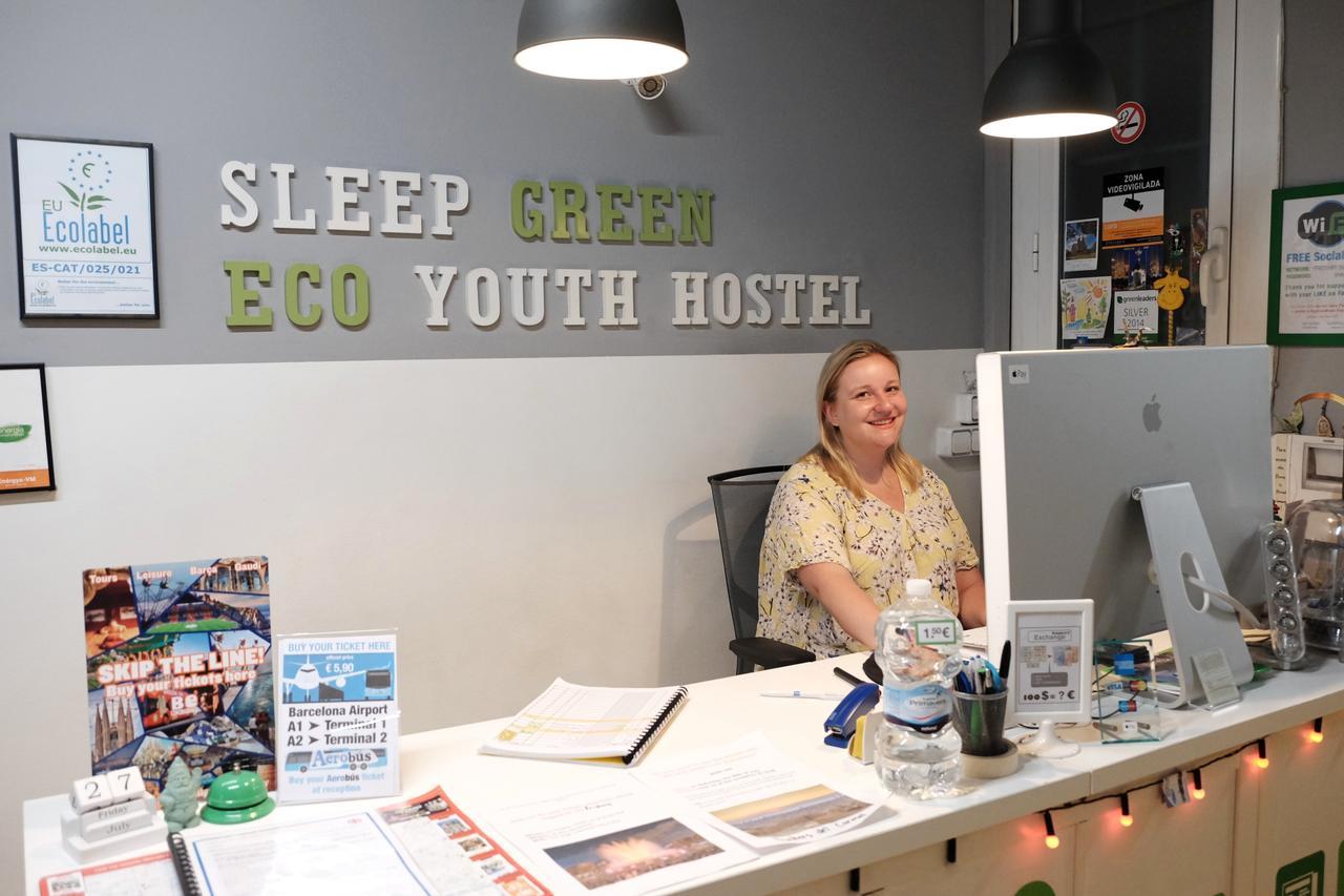 Sleep Green - Certified Eco Youth Hostel Barcelona Eksteriør billede